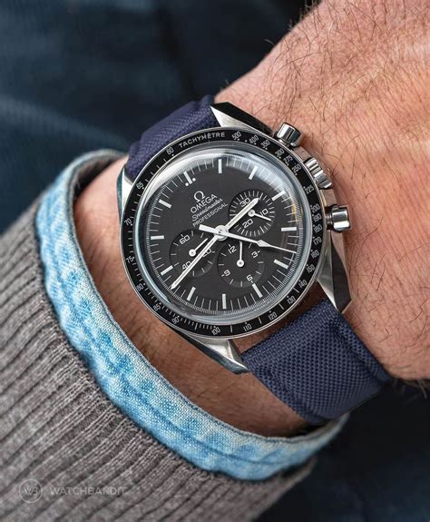 omega speedmaster red nylon strap|best strap for Omega Speedmaster.